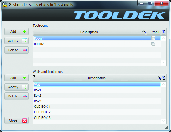 Tooldek Admin Toolroom Management